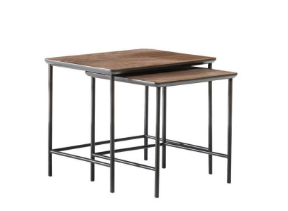 Luxury side tables coffee table modern Holzitsch Complete's set brown new
