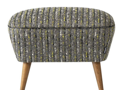 Stool Stool Puff Footstool Ottoman Fabric Gray Seat