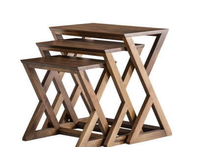 Side table set coffee table coffee tables wooden furniture living room brown new