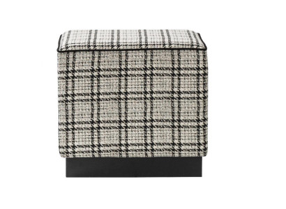 Modern Stool Upholstered furniture Gray Ottoman Footstool Luxury Furniture