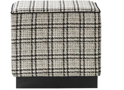 Modern Stool Upholstered furniture Gray Ottoman Footstool Luxury Furniture