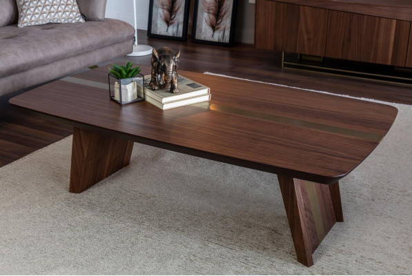 Coffee table Side table Coffee table Wooden table Wood Brown Living room