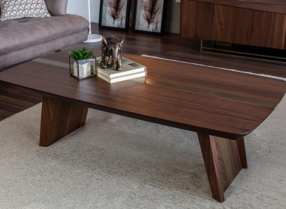 Coffee table Side table Coffee table Wooden table Wood Brown Living room