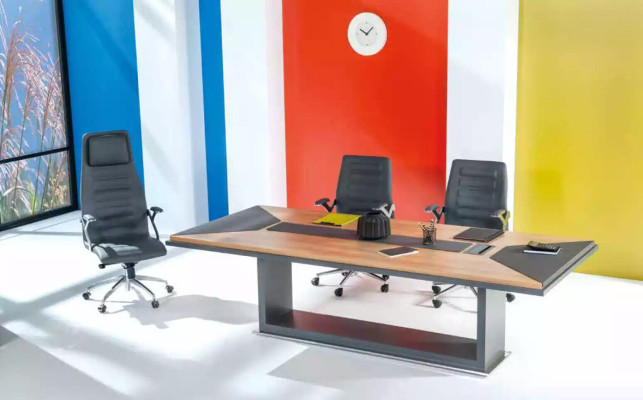 Comfortable stylish Conference table Desk Office furniture Wood