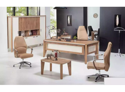 Office furniture Furnishings Desk Filing cabinet Coffee table Table Wardrobe 3pcs.