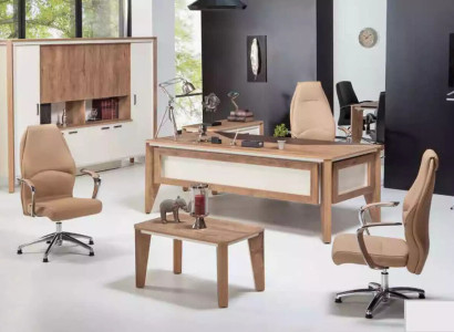 Office furniture Furnishings Desk Filing cabinet Coffee table Table Wardrobe 3pcs.
