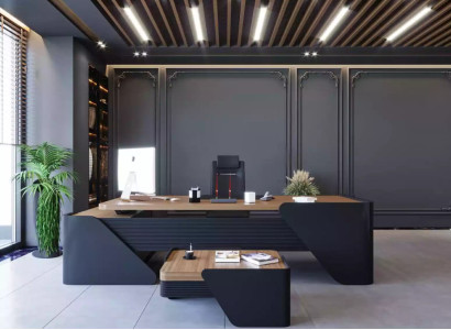 Luxury Desk + Coffee table Modern table 2 pieces. Furniture Furnishings