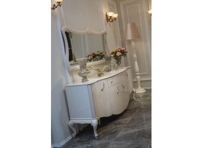 Chests of drawers Wardrobe Shelf Console Furniture Wooden Cabinet Set 2pcs. Chest of drawers Mirror new