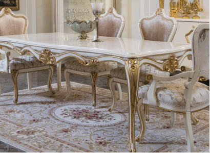 Dining room Dining table Chair Set Group Suite Table Suite Luxury 5-piece.