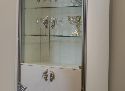 Display case Luxury Wood Cabinets Italian Furniture Living room Sideboard Glass