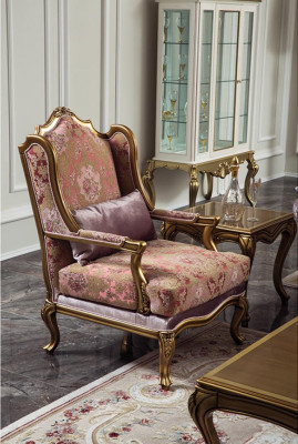 Luxury Furniture Design Armchair Design Single Seater Textile Living room Classic