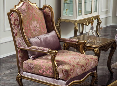 Luxury Furniture Design Armchair Design Single Seater Textile Living room Classic