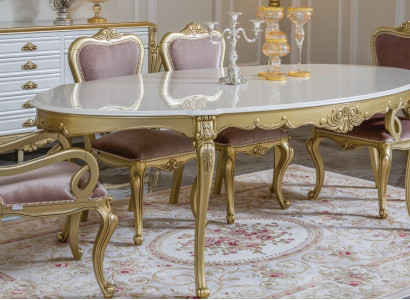 Dining table Luxury Table Luxury wooden table Italy Dining room Tables Classic Furniture