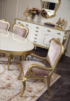 Dining table Luxury Table Luxury wooden table Italy Dining room Tables Classic Furniture