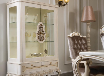 Showcases Glass Wardrobe Display case Living room Wood Sideboard Luxury Furniture Shelf