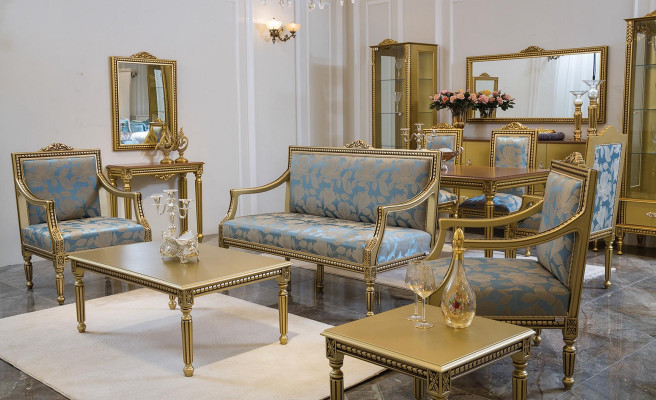 Armchair Upholstery Chairs Gold Fabric Luxury Design Chair Single Seater Classic