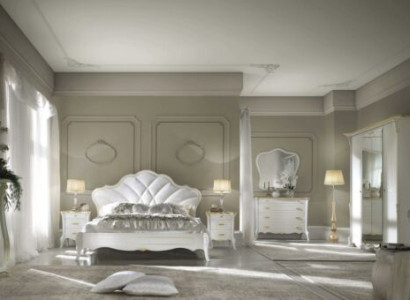 Bedroom Set Baroque Bed Bedside table Chest of drawers Bed Furniture 6pcs. Solid wood