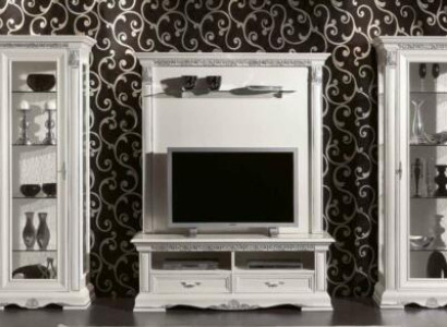 Classic Living Wall Living room Display case Sideboard TV cabinet Shelf Walls Wardrobe 4pcs. Solid wood