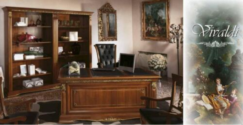 Office Furnishings Study room Chef 2pcs. Set Desk + Filing cabinet Table Solid wood
