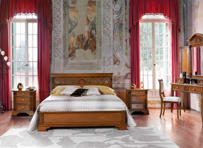 Luxury Bedroom Set 8 pieces. Bed + 2x Bedside table +Dressing table Designer Furniture Solid wood