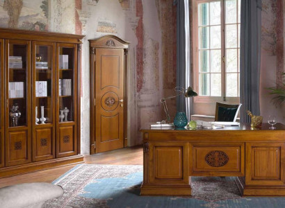 Desk Office Table Noble Wood Tables Baroque Rococo Antique Style 185x90cm