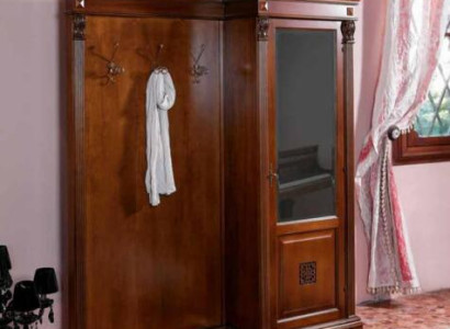 Hall coat rack set with wardrobe and panel hallway country house furniture