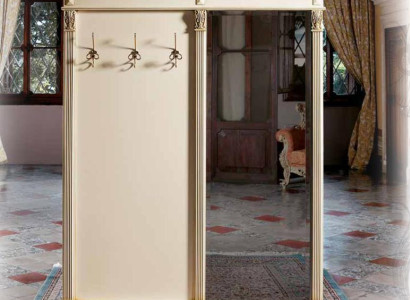 Coat rack Mirror hallway wardrobe White wardrobe panels Darderobe hallway Italy