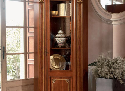 Showcase glass cabinet Baroque Rococo Classic Display case Wardrobe display cabinet