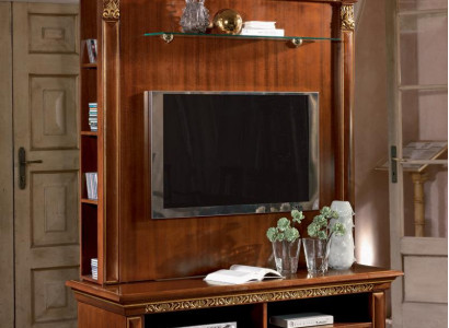 TV cabinet wall unit Wall unit TV wall unit Solid wood country house Solid wood