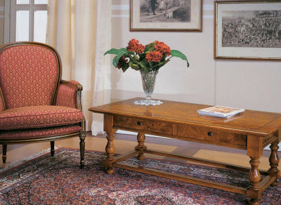 Armchair with Side table Antique Style Furniture Real wood Table Armchair Set 2pcs new