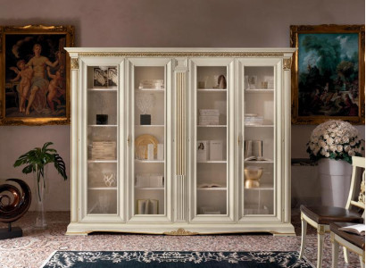 Display case Wardrobe Showcases Living room Shop window Cabinets Design Baroque Rococo Solid wood
