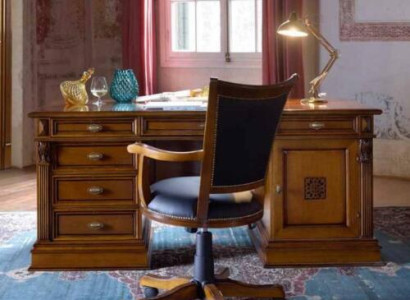 Luxury Washington Office Set Italian Furniture Office 3-piece. Baroque Rococo Solid wood