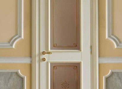 Door + frame interior doors baroque custom-made classic solid wood doors Italy new
