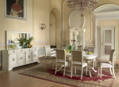 Dining set Dining table 6 x Chair Set Set Suite Table Classic Dining set 7 pieces. Solid wood