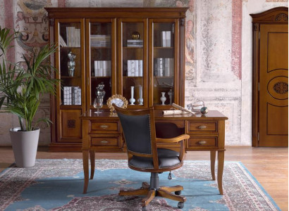Office set Desk Executive Chair Complete Office Office Baroque Rococo 2-piece.
