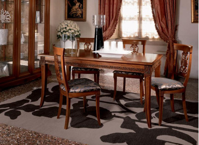 Dining table Table Group Dining room Living room Wood Rococo Baroque Italy Furniture