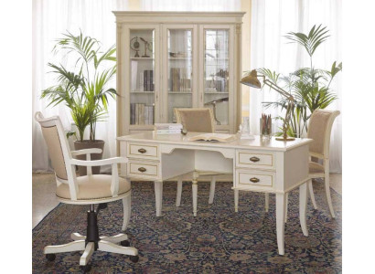 Office Desk + Armchair Desks Table Wood Chair 2-piece set Italy