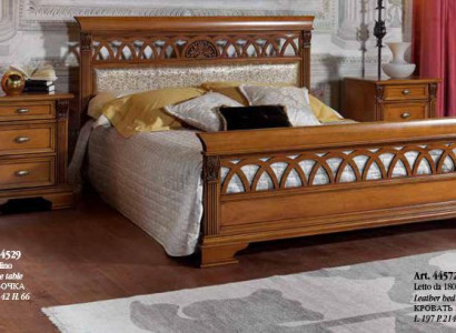 Bed Double Hotel Antik Beds 2x Bedside table Bedroom 3pcs Baroque Rococo Solid wood