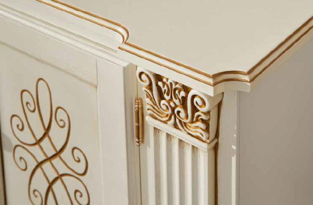 Bed Bedside table Chest of drawers 7 pcs. Bedroom Set Design Luxury Bedroom Solid wood