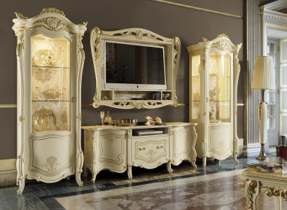 Design Wall unit Sideboard 2x Wardrobe TV cabinet tv Frame Sideboard 4 pcs. Set display case