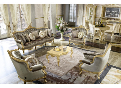 Suite 3211 Seater Coffee table Side table Living landscape Sofa Couch 5-piece.