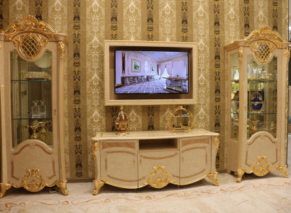 Design Wall unit Sideboard 2x Wardrobe TV cabinet Lowboard Sideboard 3 pcs. Set display case