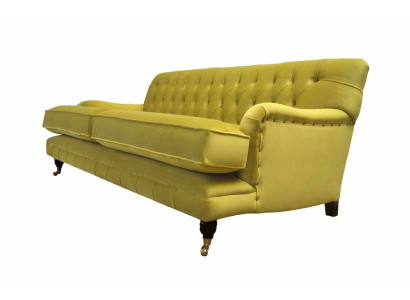 Chesterfield Sofa Upholstery Couch 3 Seater Yellow Yellow Sofas Couches