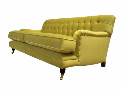 Chesterfield Sofa Upholstery Couch 3 Seater Yellow Yellow Sofas Couches
