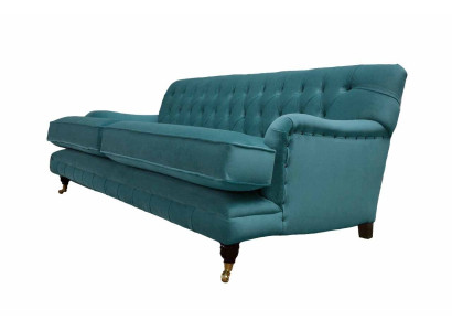 Designer Sofa 3 Seater Chesterfield Couch Upholstery Seat Three Seater Textile