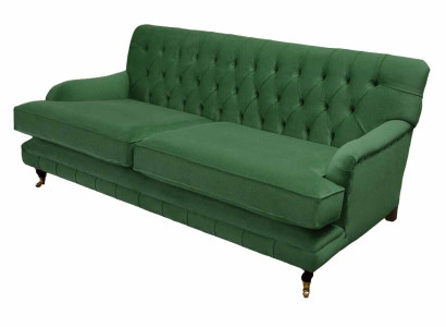 Chesterfield 3 Seater Designer Sofa Couch Upholstery Luxury Couches Textile