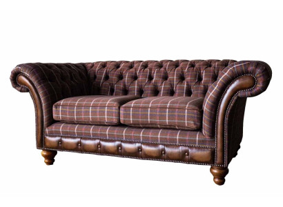 Chesterfield Two-seater Furniture 2 Seater Sofa Couch Upholstery Lounge Couches