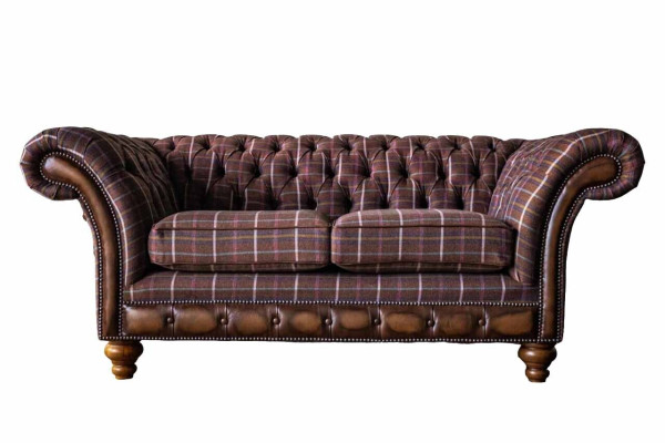 Chesterfield Two-seater Furniture 2 Seater Sofa Couch Upholstery Lounge Couches