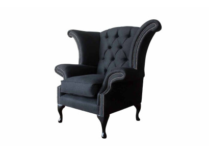 Chesterfield Textile Upholstery Sofa Design Couch Armchair 1 Seat Wing Chair