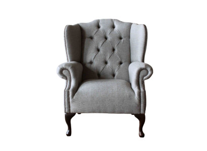 Luxury Upholstery Classic Chesterfield Armchair wing chair single seater new
